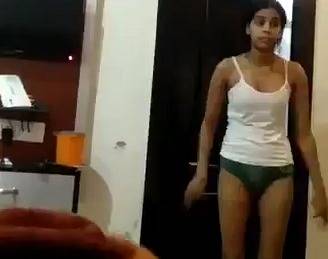 Indian GF dressing after bath video