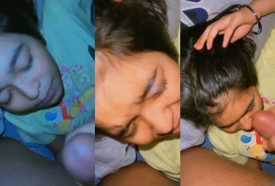 Brother drops his cumload on his 18 year old sister's face