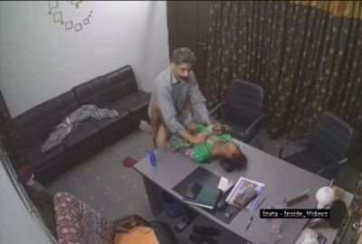 CCTV records boss's desi office sex with his employee