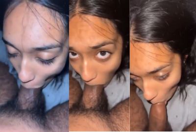 Cute Goa girl gives an Indian blowjob to her lover
