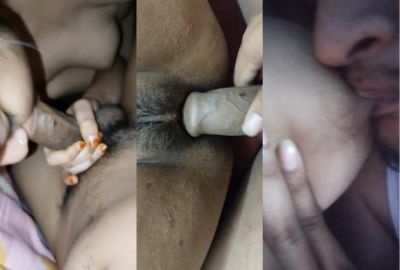 Man sucks boobs and enjoys his GF's desi chudai