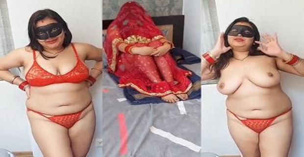 Milf bhabhi red bra panty me suhagrat sex mms | Hidden Cam Desi Romance