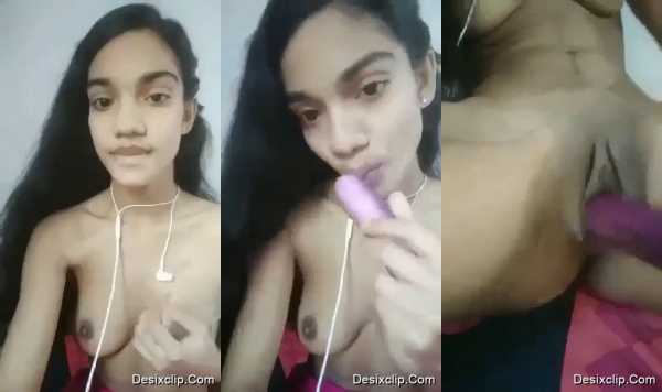 Horny Desi49 Girl Masturbating using brinjal